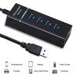 4 Port USB 3.0 Hub High Speed 5Gbps Transfer Speed Lightweight USB Cable Adapter for PS4, PS4 Slim, Ps4 Pro, Computer Laptop PC