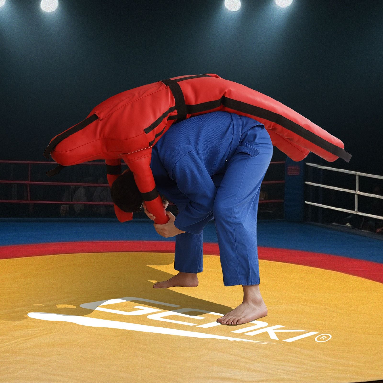 180cm Grappling Dummy BJJ MMA Wrestling Jiu Jitsu Boxing Punching Unfilled Judo Karate Kickboxing Practice Bag Kicking Sports Training Mannequin Genki