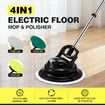 Floor Spin Mop Cleaner 4In1 Electric Cordless Spinning Scrubber Polisher Sweeper Waxer Washer Cleaning Machine Washing Pads for Hard Wood Tile Marble