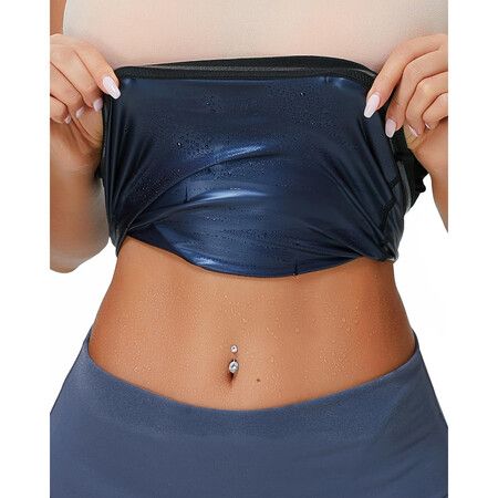 Sauna Suit Waist Trimmer for Women Waist Trainer Sweat Band for Stomach Belly Thermo Slimming Belt Workout XLarge Size