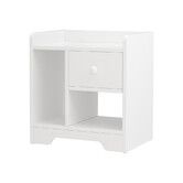 Artiss Bedside Table Drawer Nightstand Side End Table Storage Open Shelf White