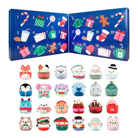 Squishmallows Original 24 Day Micromallows Holiday Plastic Ornament Advent Calendar