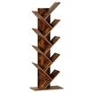Artiss Tree Bookshelf 9 Tiers Walnut