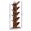 Artiss Tree Bookshelf 9 Tiers Walnut
