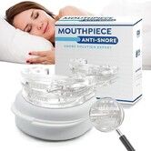 Anti Snore Mouthpiece,Anti-Snoring Anti-Molar Silicone Braces Dental Tray,Adjustable Anti-Snoring Mouth Guard For Better Sleep,Effective Snore Stopper