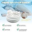 Anti Snore Mouthpiece,Anti-Snoring Anti-Molar Silicone Braces Dental Tray,Adjustable Anti-Snoring Mouth Guard For Better Sleep,Effective Snore Stopper
