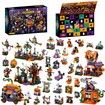 31-Day Halloween Countdown Advent Calendar 2025- Haunted House,Pumpkins,Ghosts Mini Building Block Gifts for Kids Party Goodie Bag Stuffers