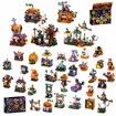 31-Day Halloween Countdown Advent Calendar 2025- Haunted House,Pumpkins,Ghosts Mini Building Block Gifts for Kids Party Goodie Bag Stuffers