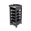 Hair Salon Trolley Tool Cart Hairdressing Colouring Beauty Storage Furniture Mobile 6 Tiers 5 Trays Rolling Wheels Barber Station Spa Tattoo Nail Shop