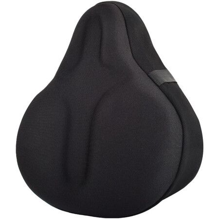 Bike Seat Cover Wide Gel Exercise Cushion Women Men Comfort Fits Spin Stationary Cruiser Bikes  Cycling Water Dust Resistant