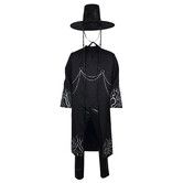Mens Boys Kpops Jinu Costume Black Sajaboy Jinu Cosplay Costumes Coat Shirt Pant Belt Hat Outfits Halloween Suit Size : Small