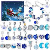 Christmas Advent Calendar for Girls 24 Day Countdown DIY Jewelry Advent Calendar with Bracelet Charm Christmas Birthday Party Gift for Girls Boys