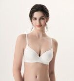 City Show Feel Womens Comfortable Wireless Bras-White