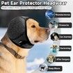 Dog Calming Hoodie Quiet Ear Cover for Noise Protection Anxiety Relief Ear Muffs, Head Circle Length: 35.6cm to 48.3cm, Grey, Medium