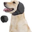 Dog Calming Hoodie Quiet Ear Cover for Noise Protection Anxiety Relief Ear Muffs, Head Circle Length: 35.6cm to 48.3cm, Grey, Medium