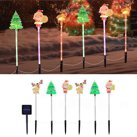 Solar Christmas Pathway Lights Outdoor,Waterproof Led Christmas