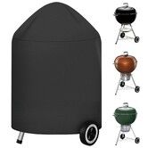 Kettle BBQ Cover for Weber 57 CM - 600D Charcoal Grill Cover for Barbecue, Heavy Duty & Waterproof PU Covers for 57 CM Master Touch Charcoal Weber Grill, Original Kettle Grill(Φ63x88cm)