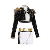 Size 110 KPOP Demon Hunters Girls Rumi Stage Dancing Cosplay Costume Years Kids Jacket Shorts Cosplay Music Chirstmas Party Uniform Outfits