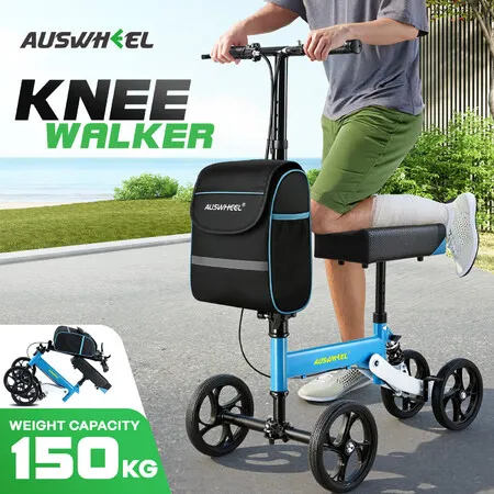 Knee Scooter Walker Broken Foot Leg Ankle Surgery Injury Mobility Wheelchair Alternative Crutches Medical Kneeling Walking Equipment Steerable Roller
