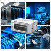 4U Network Server Cabinet Wall Mount Data Rack Enclosure 19 Inch Deep with Locking Glass Door Removable Side Panels Comms LAN IT Computer Equipment