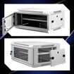 4U Network Server Cabinet Wall Mount Data Rack Enclosure 19 Inch Deep with Locking Glass Door Removable Side Panels Comms LAN IT Computer Equipment