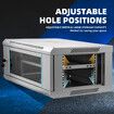 4U Network Server Cabinet Wall Mount Data Rack Enclosure 19 Inch Deep with Locking Glass Door Removable Side Panels Comms LAN IT Computer Equipment