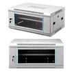 4U Network Server Cabinet Wall Mount Data Rack Enclosure 19 Inch Deep with Locking Glass Door Removable Side Panels Comms LAN IT Computer Equipment