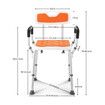 Shower Chair Bath Tub Seat Stool Adjustable Toilet Bathroom Bedside Mobility Raised Seating Furniture Safety Back Armrests for Elderly Senior Disabled