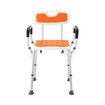 Shower Chair Bath Tub Seat Stool Adjustable Toilet Bathroom Bedside Mobility Raised Seating Furniture Safety Back Armrests for Elderly Senior Disabled