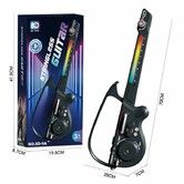 Eletronic Musical Guitar  Stringless Smart Guitar Foldable Smart DJ BASS Guitar  6 Light Modes Kids Instrument Christmas Birthday Gift COL Black
