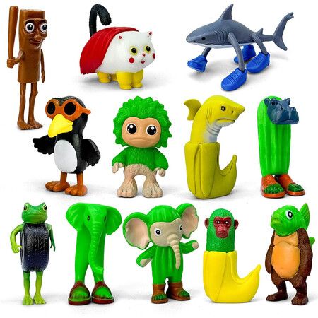 12PCS Italian Brainrot Toys, Italian Brainrot Character Models Figures Toys, Collectible Animals Figurine Doll Gifts for Fans