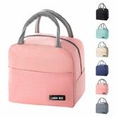 Insulated Lunch Bag for Men Women Kids Cool Bag Reusable Thermal Food Bag with Leak-Proof Liner,Cooler Tote (5L-Pink)