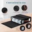 Bed Sheet Organiser Set 8 Pcs Foldable Bedding Blanket Fabric Storage Bin Box Container Clothes Duvet Cover Linen Closet Wardrobe Folder Handle Window
