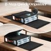 Bed Sheet Organiser Set 8 Pcs Foldable Bedding Blanket Fabric Storage Bin Box Container Clothes Duvet Cover Linen Closet Wardrobe Folder Handle Window
