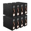 Bed Sheet Organiser Set 8 Pcs Foldable Bedding Blanket Fabric Storage Bin Box Container Clothes Duvet Cover Linen Closet Wardrobe Folder Handle Window