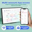 WiFi Wall Digital Calendar Planner 15.6 Inch Chore Chart Family Meal Schedule Organiser Electronic HD IPS Display Video Photo Frame Smart Touch Screen