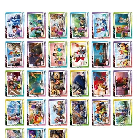 Zootopia Laser Collection 150pcs Cards Full Set Flash Card Blind Box Kids Toy Christmas Birthday Gift