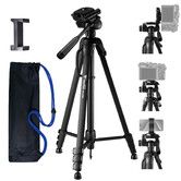 195cm Camera Tripod Mount Stand Travel Phone Holder Adjustable Pan Head Portable for Photo Video Camcorder DSLR Digital Action Cam Live Streaming Vlog