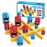 Tic Tac Toe Strategic Board Game for Kids and Family, Party Tabletop Games Strategy Head to Head Games Suitable Party 2 Players Toys