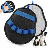 Pet Hair Removal Glove, Magic Brush Electrostatic Mitt for Dogs and Cats, Reusable Grooming Gloves, Dog Hair Remover Tool, Blue