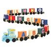Wooden Alphabet Train Educational Toys Play House School Tool Game Children Wooden Letters Train Color Train Montessori Toys For kid