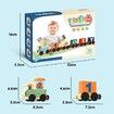 Wooden Alphabet Train Educational Toys Play House School Tool Game Children Wooden Letters Train Color Train Montessori Toys For kid