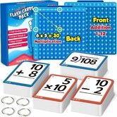 Math Flash Cards and Math Board, Multiplication Flash Card Times Table Chart, Math Manipulatives Division, Addition, Subtraction Games Toys