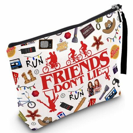 Friendship Makeup Bag Cool Thing Merch Gifts Inspirational Quote Cosmetic Pouch Friend Merchandise Gifts BFF Bestie Sister Travel Toiletry Organizer