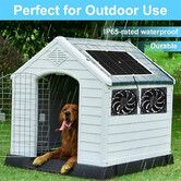 Solar Vent Fan for Pet Coop Chicken Cage Cat Dog House 20w 3200RPM Monocrystalline  Cooling Protection Easy Install Eco-Friendly  Eco Saving