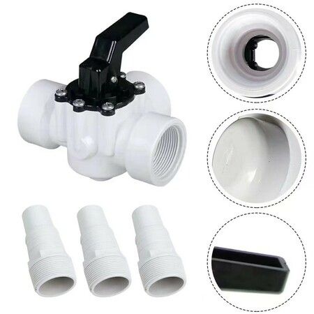 Pool Spa 3 Way 1.5 inch Diverter Valve (Slip) 4715 Replacement Replace Zodiac Jandy 1.5 inch 3 Port Valve 4715, Ideal For Above Ground Pool Inlet