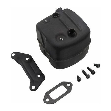 Exhaust Muffler Kit 544029501 for Husqvarna 362 362XP 365 371 372 372XP 385XP 390XP Chainsaws 503765301 (Includes Muffler Gasket, Bracket, Screws)