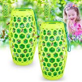 2Pcs Wasp Traps Outdoor Hanging Sticky Wasp Trap for Outside, Effective Carpenter Bee Traps with 8 Sticky Boards Reusable Yellow Jacket Trap (Green)