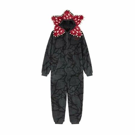 Demogorgon Hooded Jumpsuit Long Sleeve Pajama Hoody Onesie Loungewear Fuzzy Fall Winter Warm Thermal Fluffy Size : Small